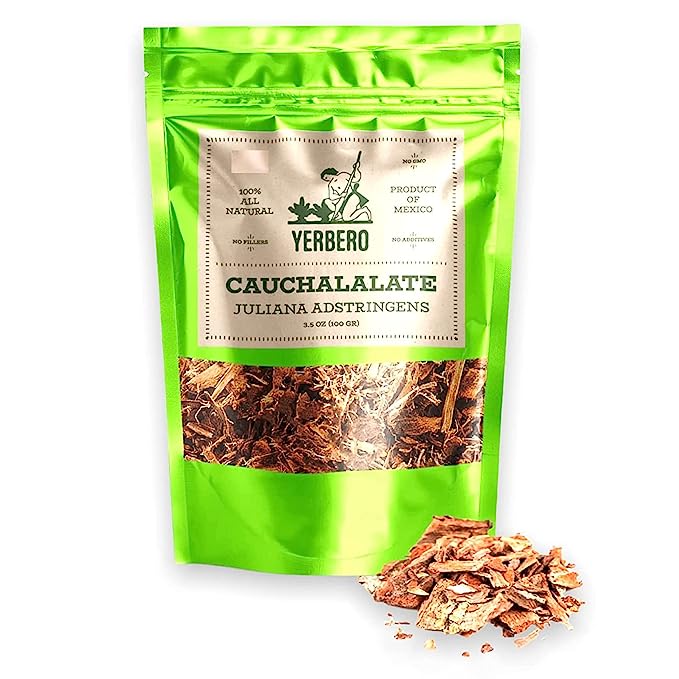 Yerbero - Cuachalalate Herbal Tea Wildcrafted (Juliana Adstringens) | 100% All Natural - NON Gmo |