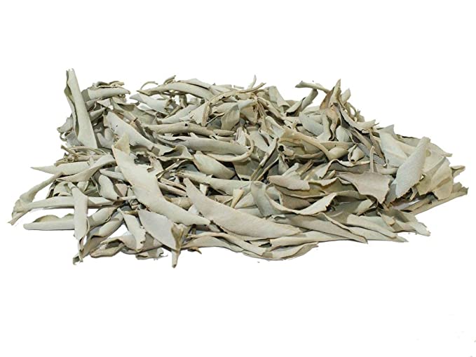 Yerbero - Whole Pure White Sage Leaf Tea 2oz (56gr) | Premium Quality Sage Dried Cut Leaves | Delicious |