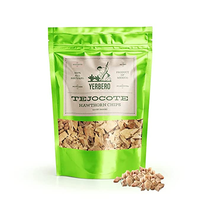 Yerbero - Tejocote Root | Hawthorn Chips 3.5oz (100gr) Herbal Tea (Raiz De Tejocote/Corteza Tea)