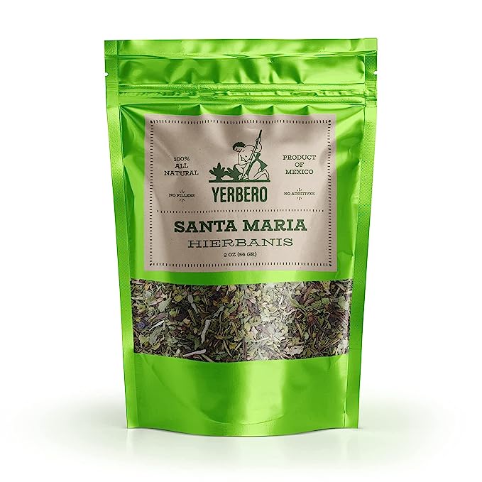 Yerbero - Santa Maria (Hierbanis) Herbal Tea 2 oz (56gr) Stand Up Resealable Bag 100% All Natural Fresh Tea