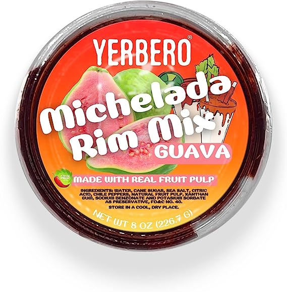 Yerbero - Michelada Guava & Chamoy Rim Dip | 8 Oz (226.7 g) | Mexican Guayaba & Chili Paste