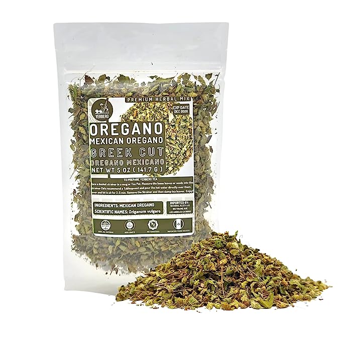 Yerbero - Dried Mexican Oregano 5 oz (141g) | Premium Quality Greek Cut,