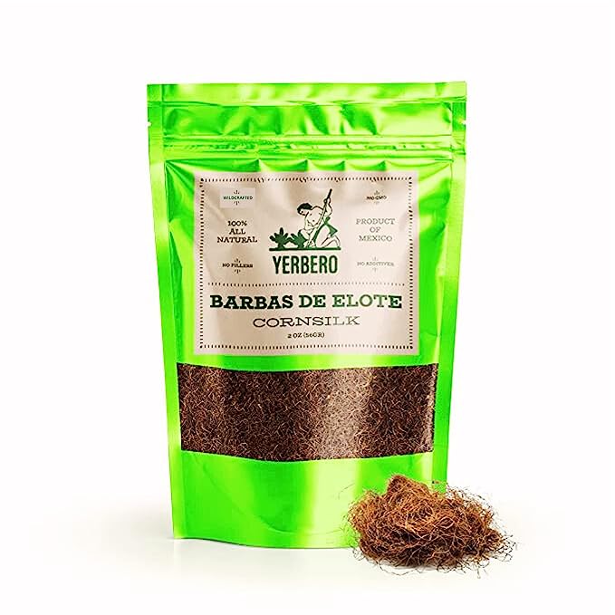 Yerbero - Te Herbal Barbas de Elote 2oz (56gr) Pelos De Elote Herbal Tea (Cornsilk Tea)