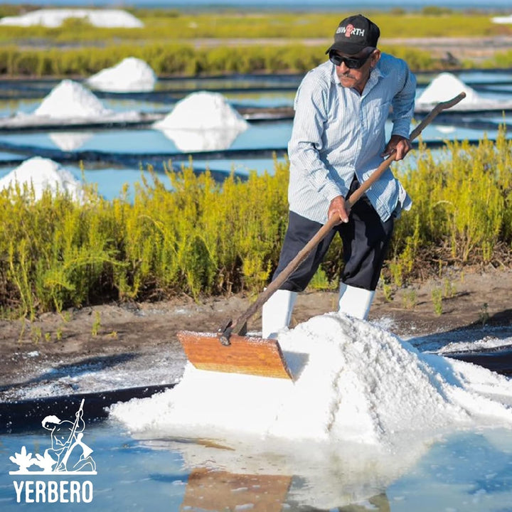 Yerbero - Premium Gourmet Bulk Colima Sea Salt Unrefined (Multiple Sizes) | 100% Natural Sea Salt, Sal De Mar, Non GMO's | Hand Harvested | From Lagoon Cuyutlán “Tepalcates” Colima, Mexico.