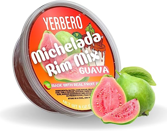 Yerbero - Michelada Guava & Chamoy Rim Dip | 8 Oz (226.7 g) | Mexican Guayaba & Chili Paste