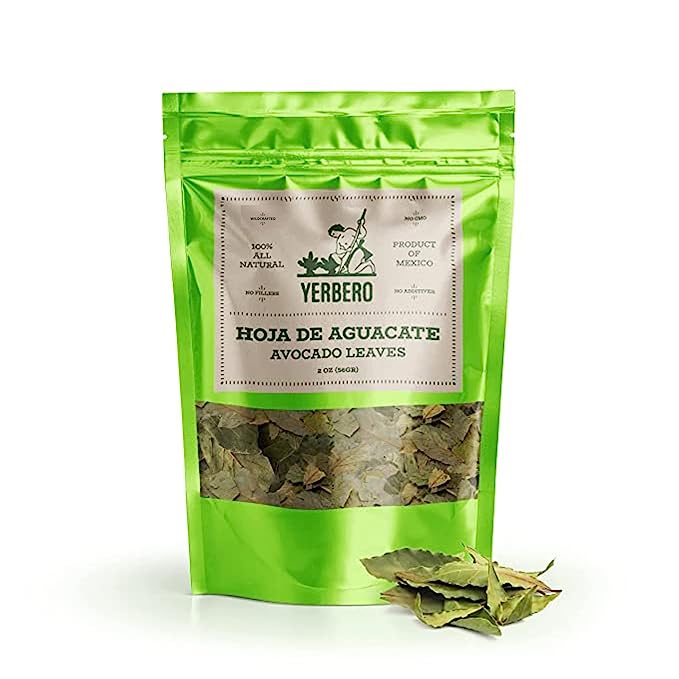 Yerbero - Dried Avocado Leaf 2 oz (56g) | Hoja De Aguacate Criollo - Aroma Fuerte | Aromatic, Strong Smell |