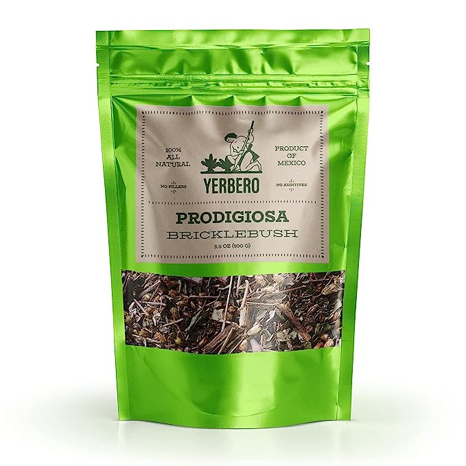 Yerbero - Prodigiosa 3.5 Oz (100gr) Herbal Tea (Brickelia) Stand Up Resealable Bag Crafted By Nature100% All Natural Fresh Te