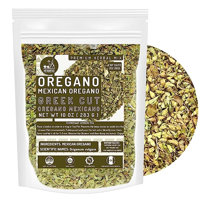 Yerbero - Dried Mexican Oregano 10 oz (283g) | Premium Greek Cut,