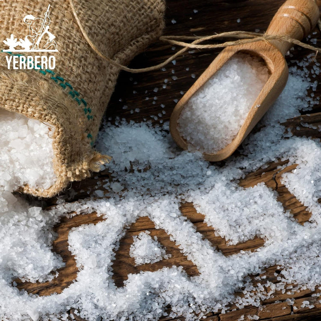 Yerbero - Premium Colima Sea Salt Unrefined (Multiple Sizes) | 100% All Natural Sea Salt, Gourmet Grade, Non GMO's. | Hand Harvested | Imported From Lagoon Cuyutlán “Tepalcates” Colima, Mexico.