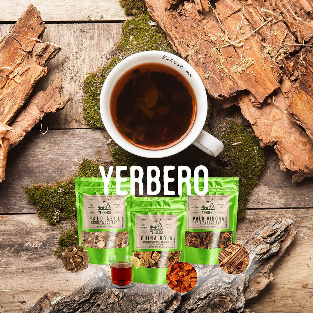 Yerbero - Te Herbal Palo De Vibora Bulk Herbal Tea | (Arbol De La Vibora/Raiz Azteca Te) Crafted By Nature100% All Natural Fresh Tea, non-GMO, Wildcrafted.