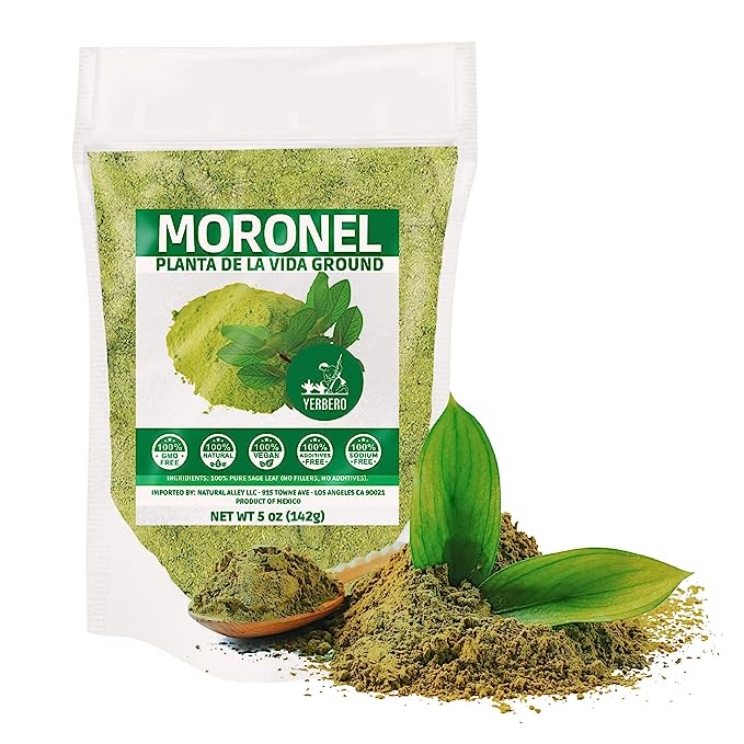 Yerbero - Premium Moronel Planta De La Vida Ground 5 oz (142g) | Moronel En Polvo (Pura Hoja) | Ready To Mix - 100% Pure Leaf