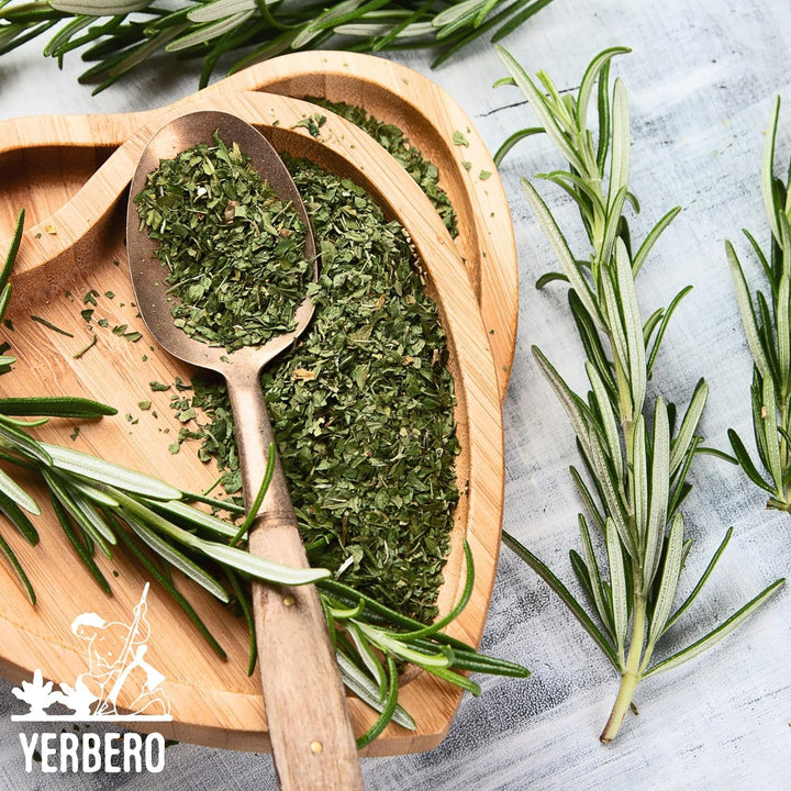 Yerbero - Premium Bulk Whole Rosemary Dried Leaves (Multiple Sizes) | Rosmarinus Officinalis | Hoja De Romero Deshidratada | Dried Whole Leaves For Gourmet Cuisine & Brewing Teas, Natural, Gluten-Free.