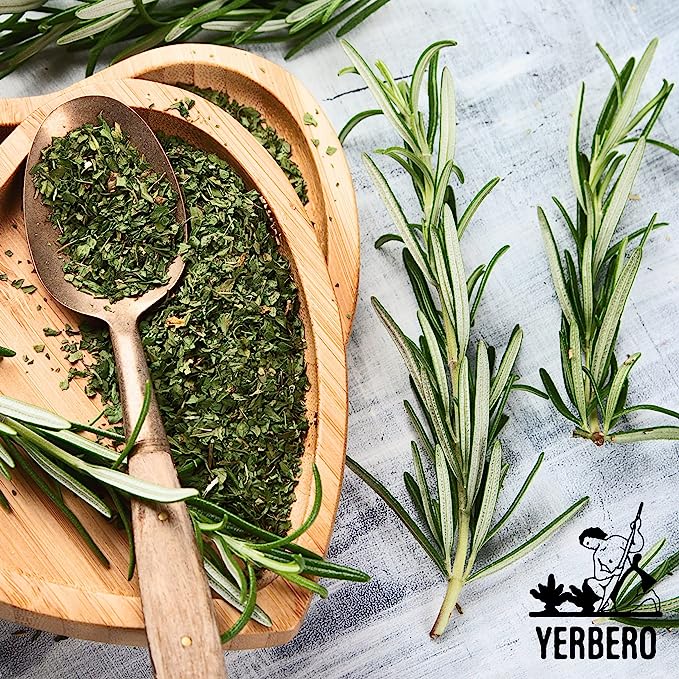 Yerbero - Premium Rosemary Grounded 5 oz (142g) | Romero en Polvo Sasonador |100% Pure Leaf, No Fillers, No Additives